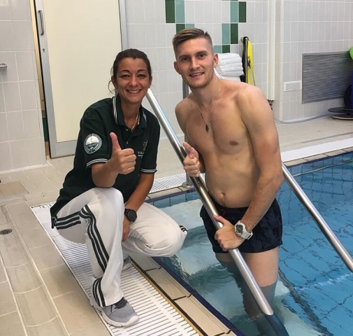 Григорий Сартаков проходит курс физиотерапии в клинике
