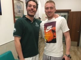 Сергей Брызгалов проходит курс физиотерапии в клинике "Вилла Стюарт"