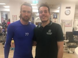 Юрий Кендыш проходит курс физиотерапии