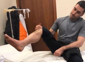 Давид Лория вернулся в клинику на контрольный осмотр