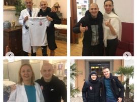 Никита Каменюка поблагодарил весь персонал клиники "Вилла Стюарт"
